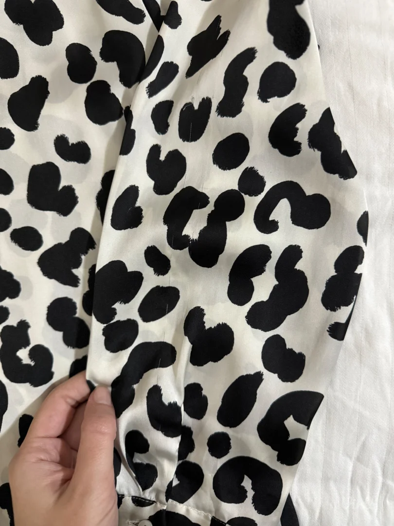 Svilena košulja sa printom ZARA