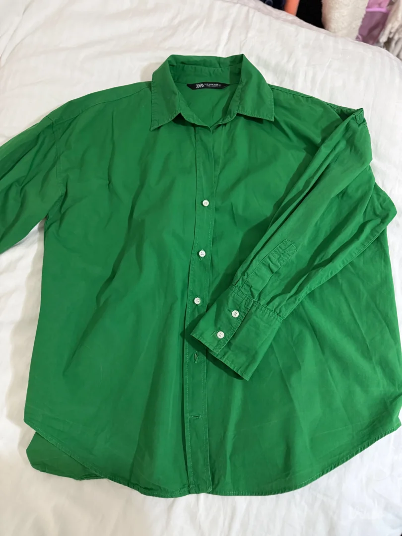 Košulja zelena ZARA