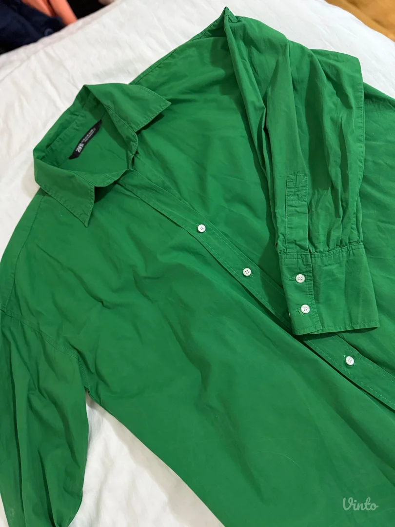 Košulja zelena ZARA