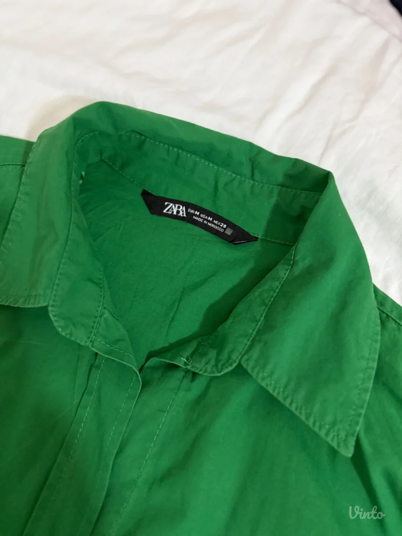 Košulja zelena ZARA