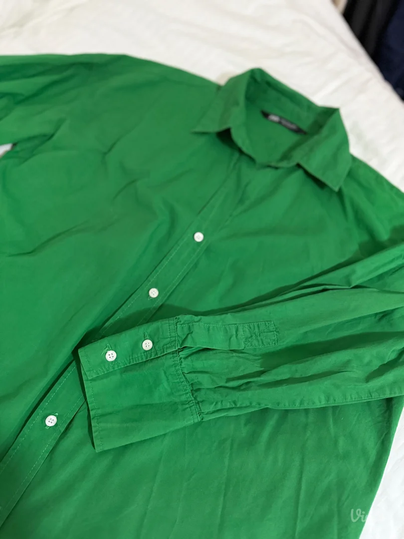 Košulja zelena ZARA