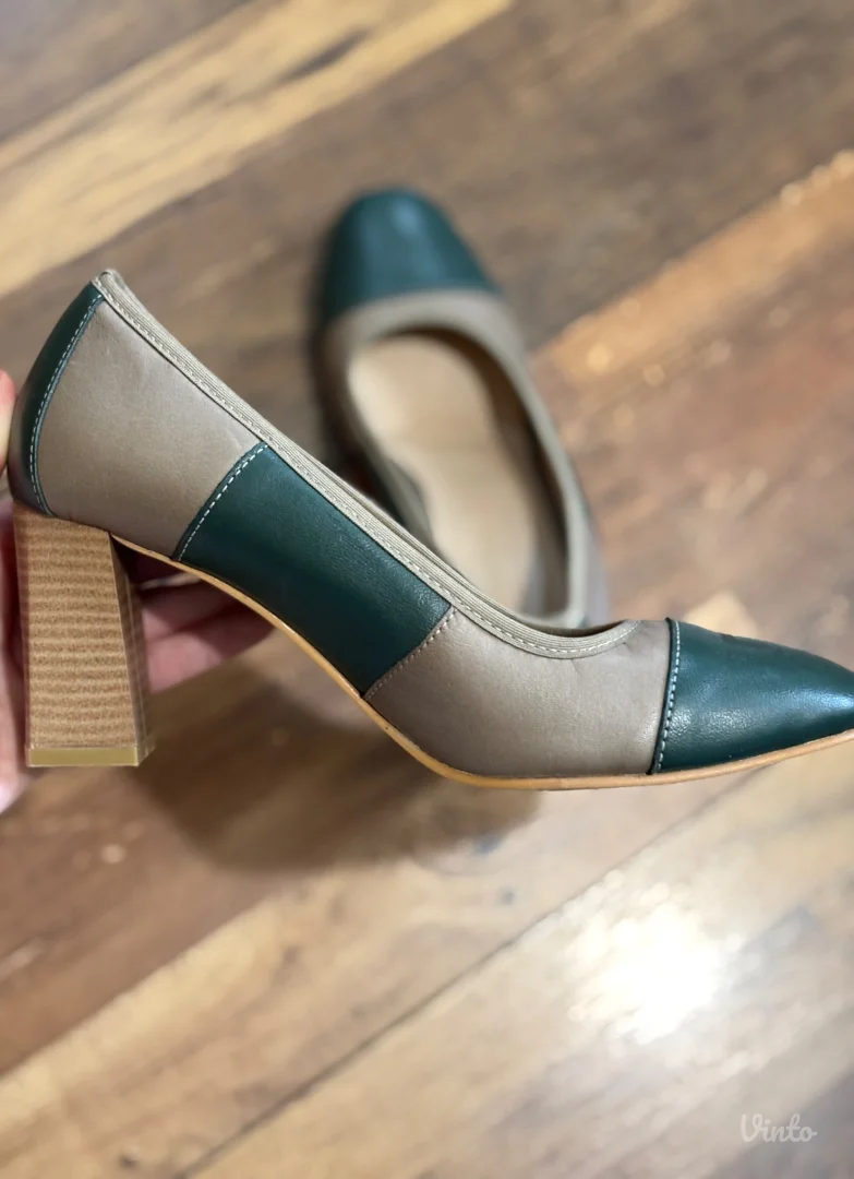 Kožne cipele na štiklu