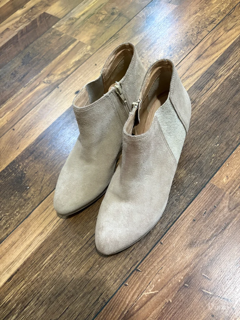 Bež kožne gležnjače