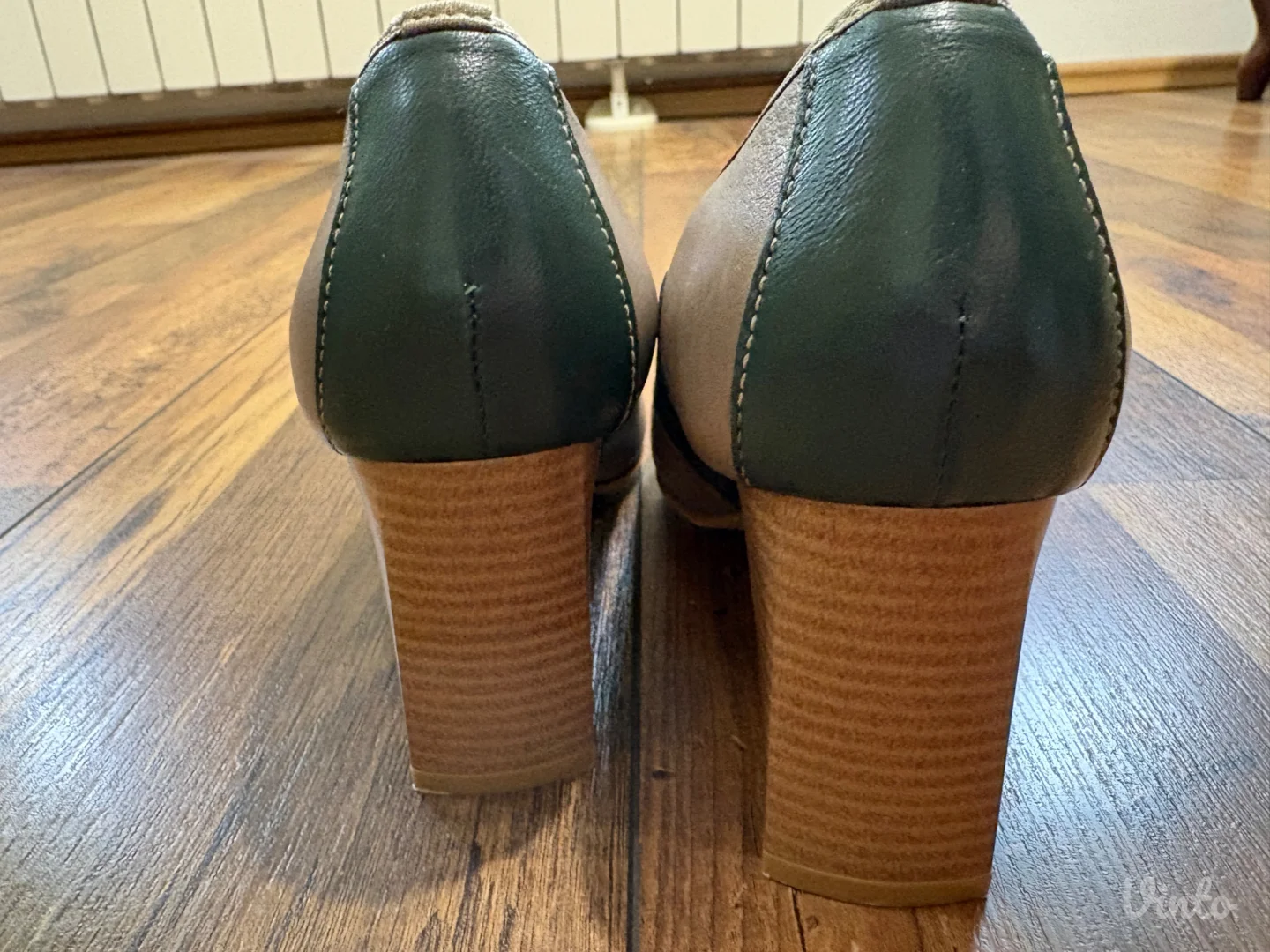 Kožne cipele na štiklu