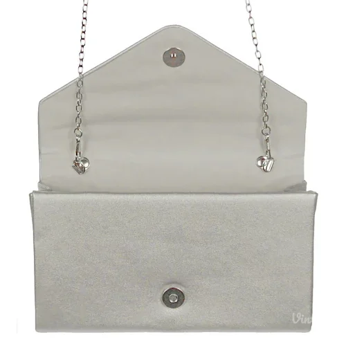 Siva svetlucava pismo torbica