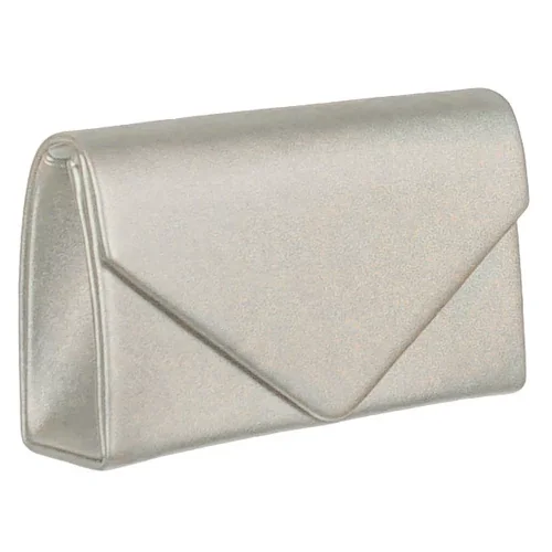 Siva svetlucava pismo torbica