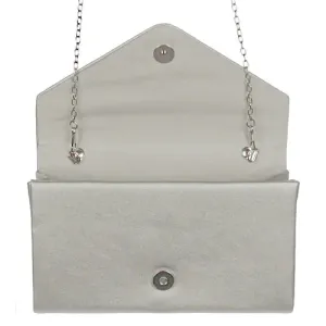 Siva svetlucava pismo torbica