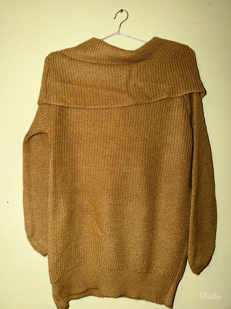 Duzi džemper sa kragnom