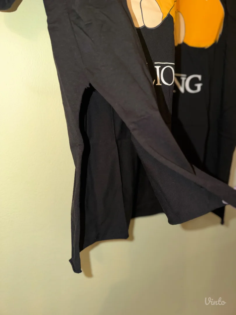 Ženska duža majica sa prorezima sa strane