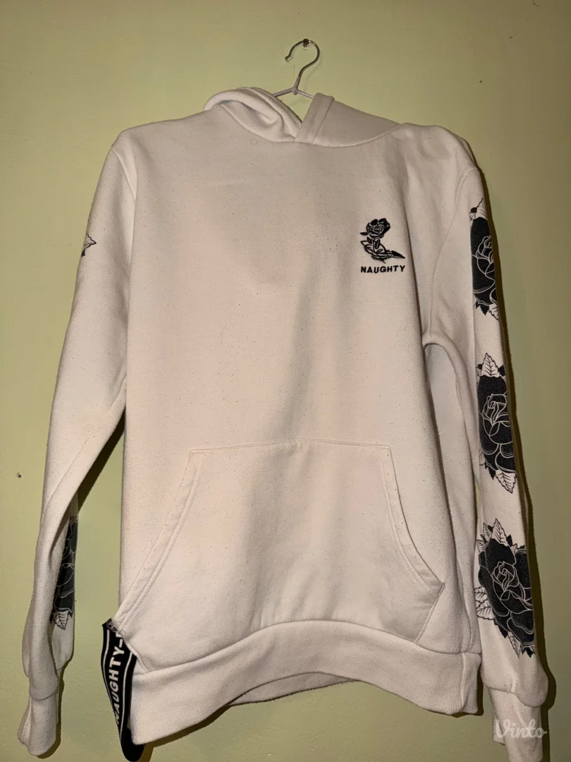 Beli duks sa kapuljačom