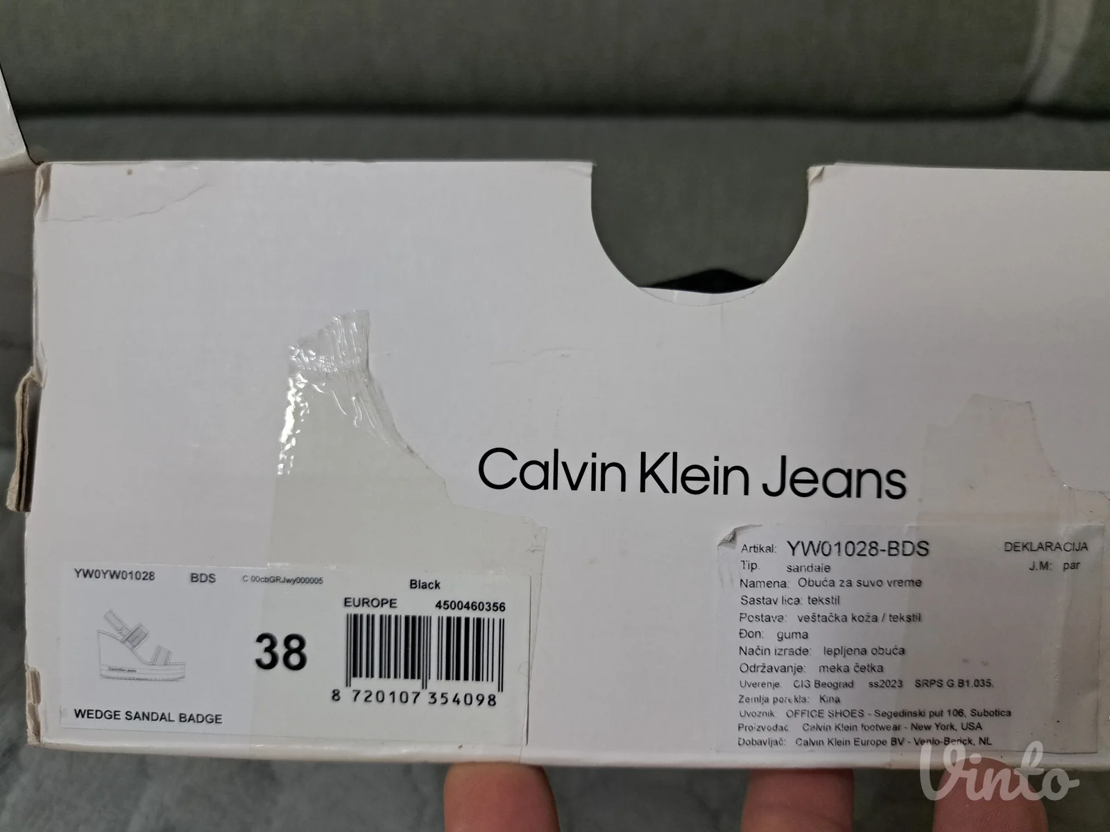 Calvin Klein sandale sa platformom br.38