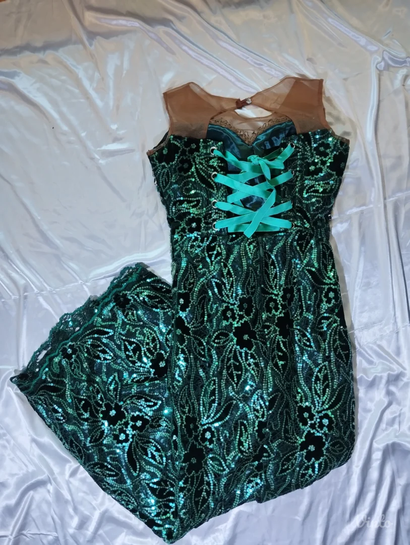 SVEČANA ZELENA HALJINA