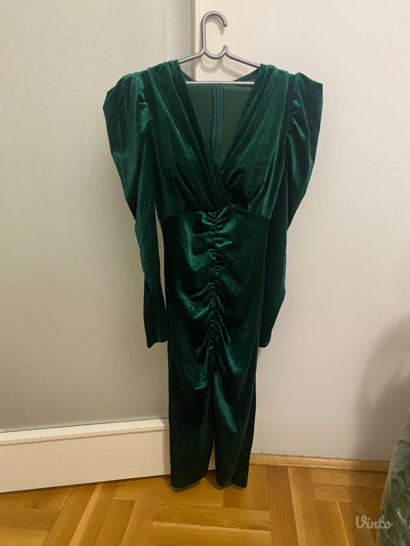 Zelena šljokičava haljina