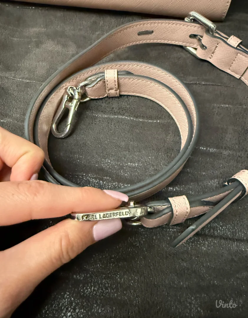 Karl Lagerfeld roze torba