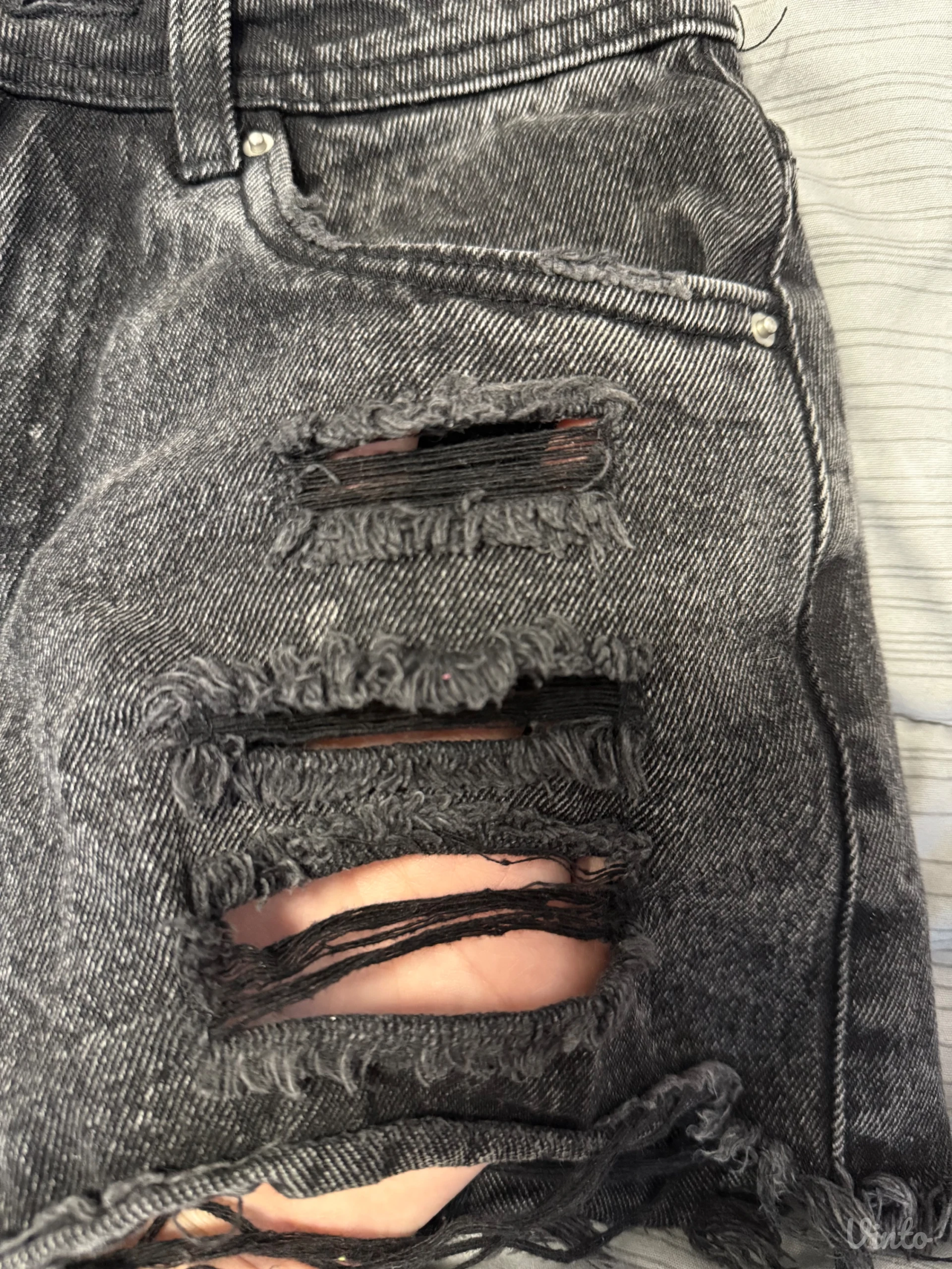 Crni denim sorc, cropp