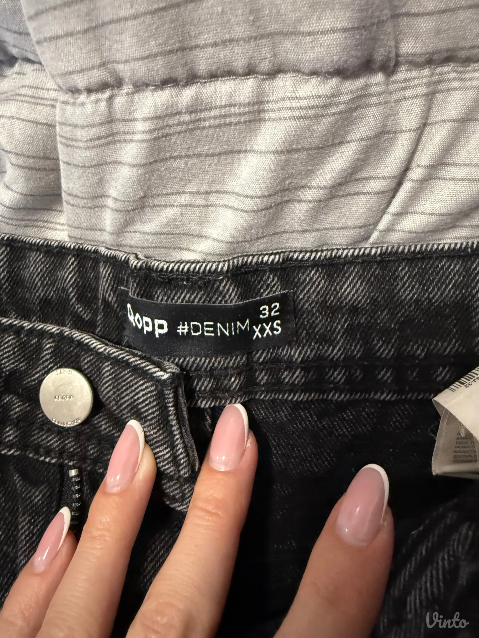 Crni denim sorc, cropp