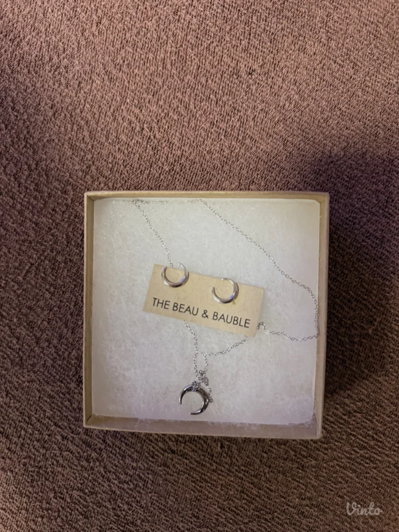 Set ogrlica i mindjuse SREBRO