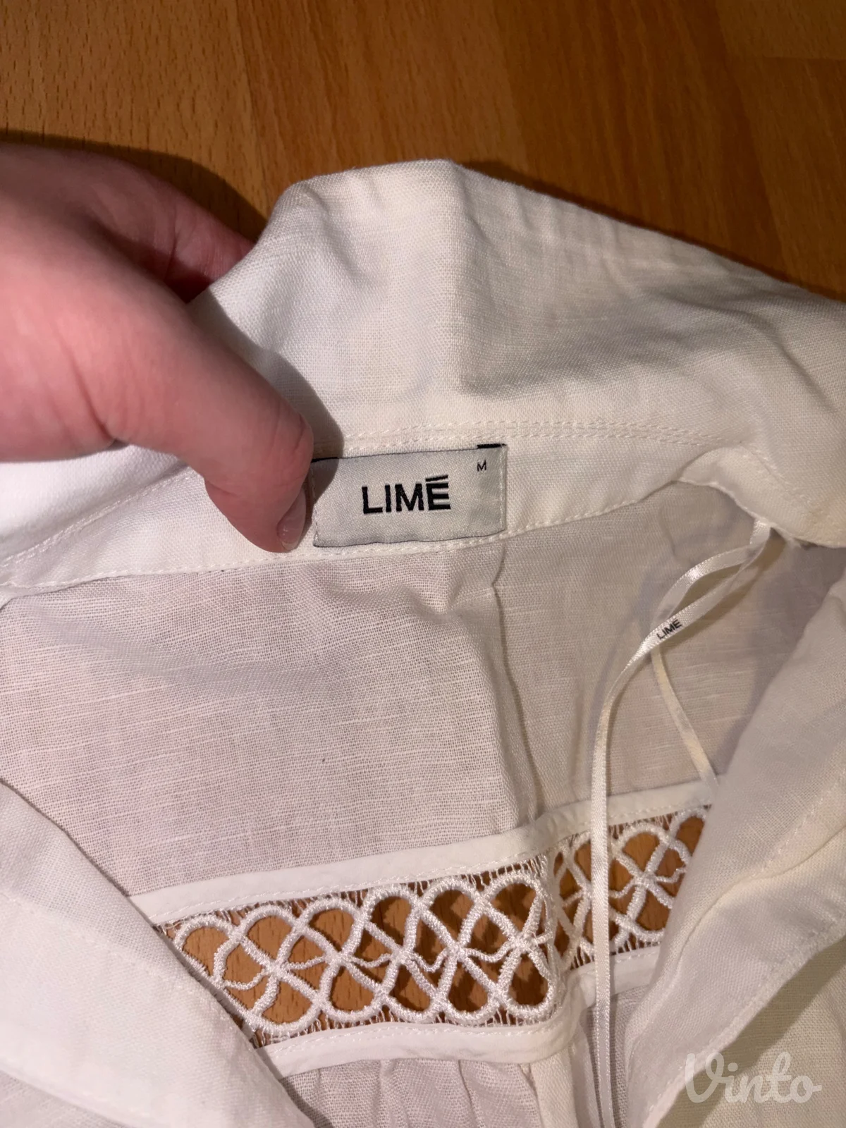 Lanena mini haljina, M