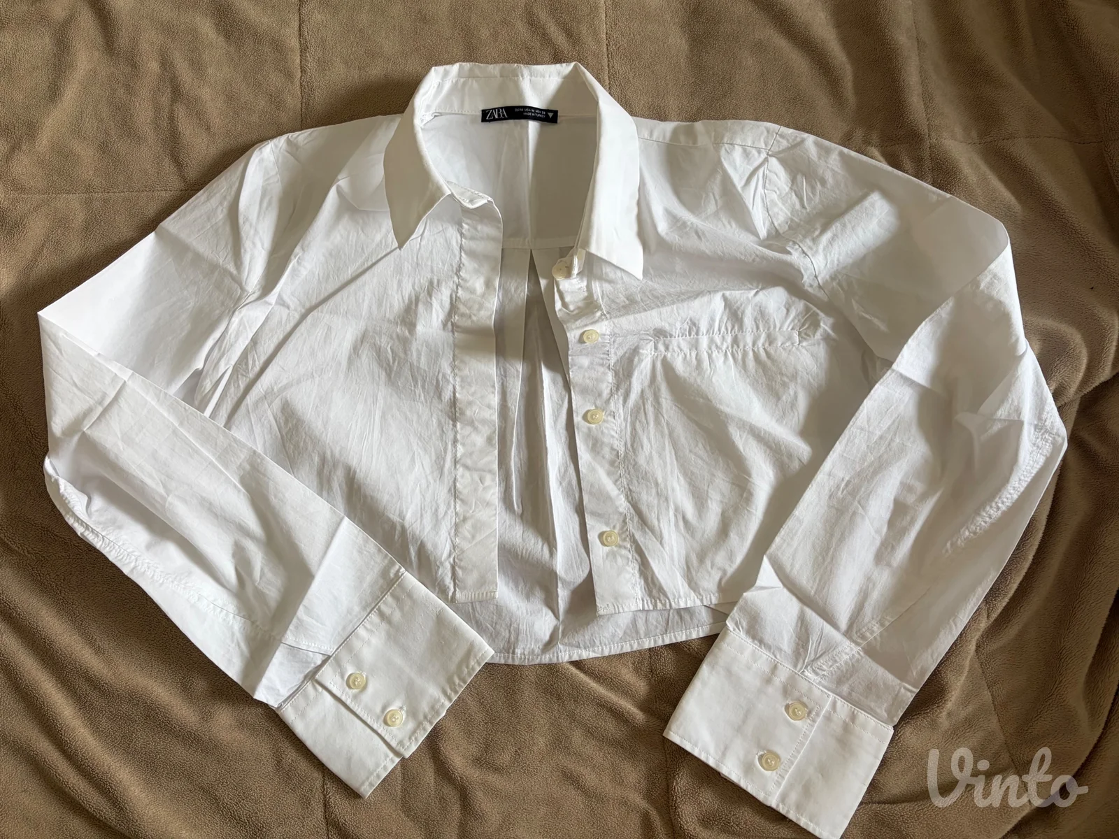 Zara crop-top košulja, M