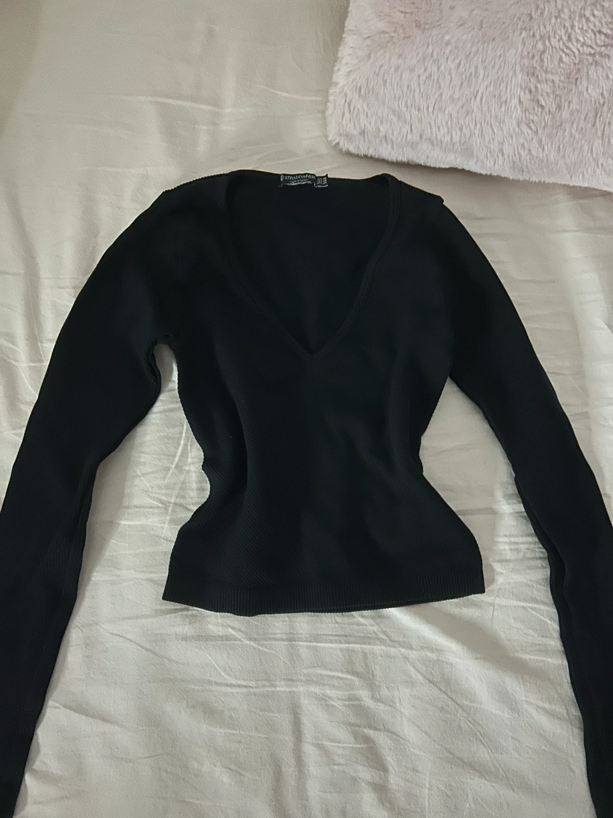 Stradivarius - Crna majica XS