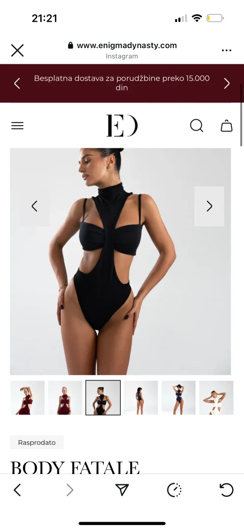 KUPUJEM enigma body fatale CRNI po duploj ceni od originalne