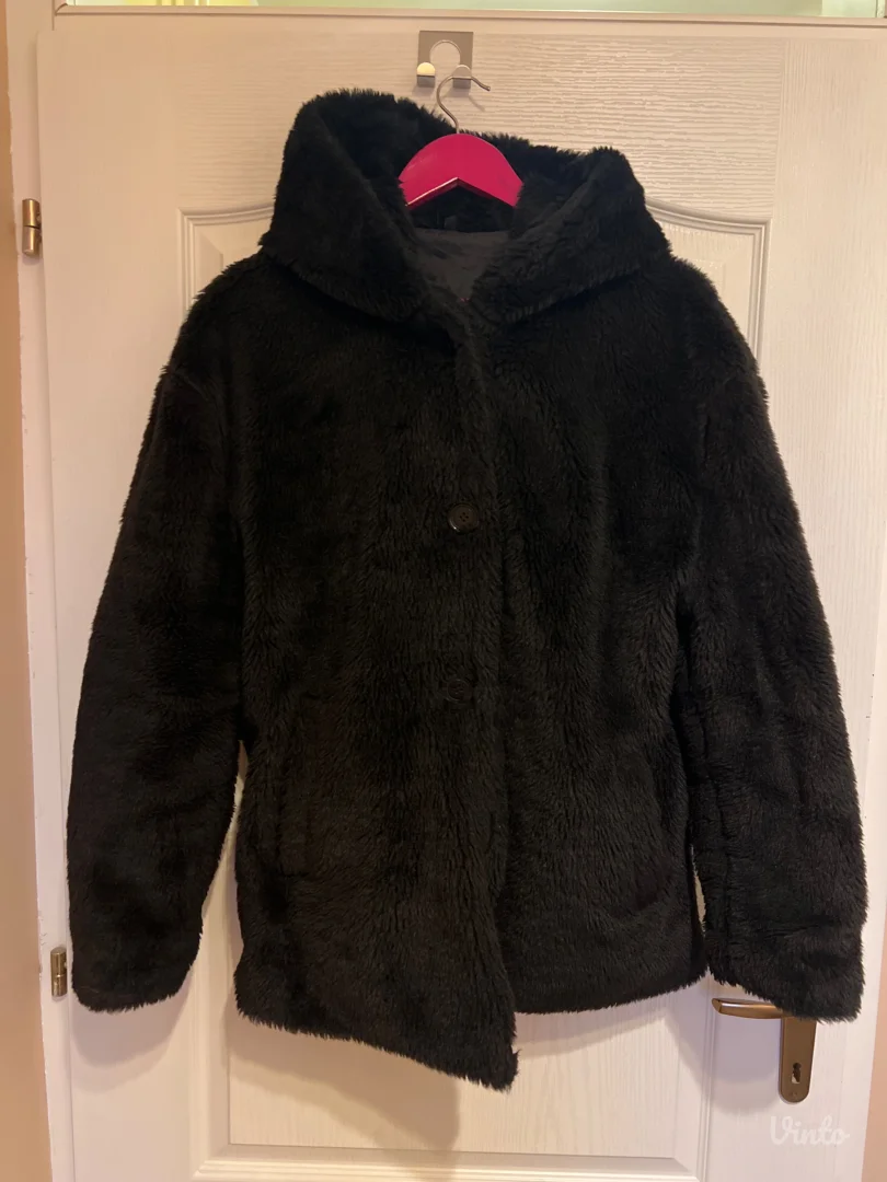 Crna Ženska Jakna Teddy