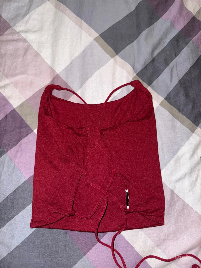 Croptop bordo majica