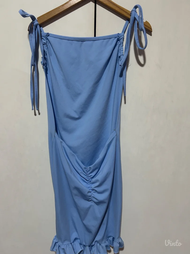 Plava kratka haljina