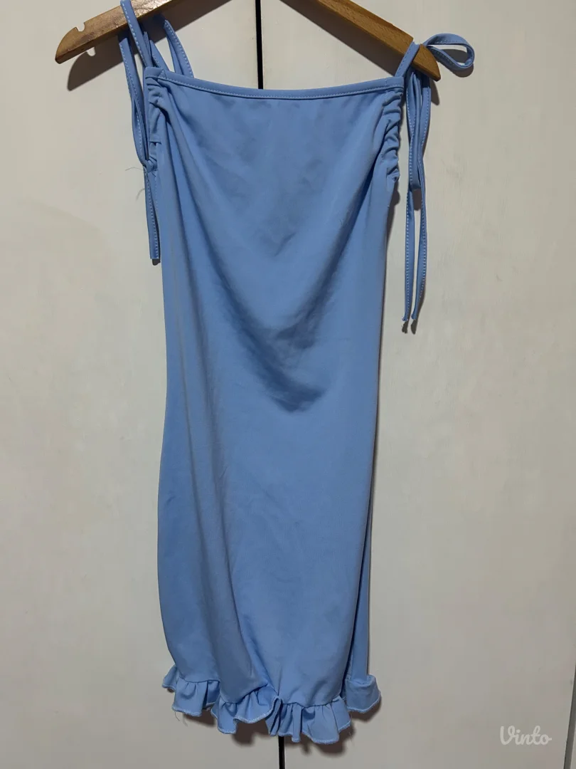 Plava kratka haljina