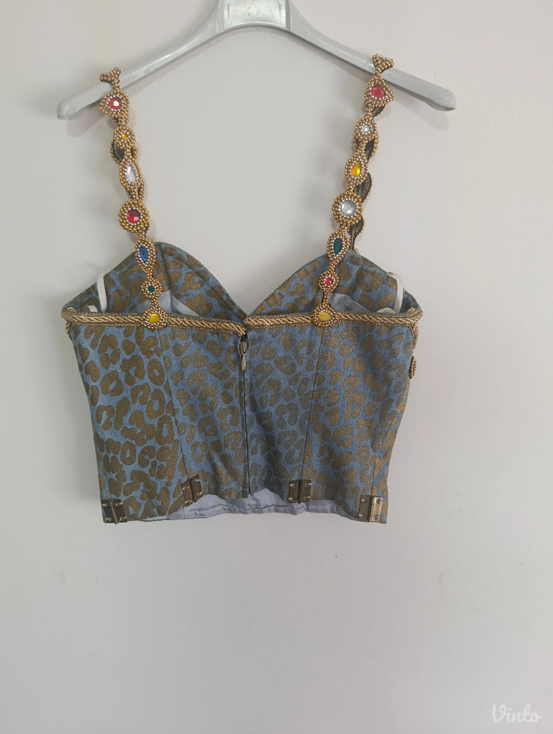 VINTAGE Esha Singh luksuzni korzet sa cirkonima M (38)