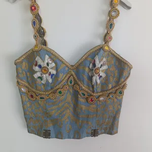 VINTAGE Esha Singh luksuzni korzet sa cirkonima M (38)