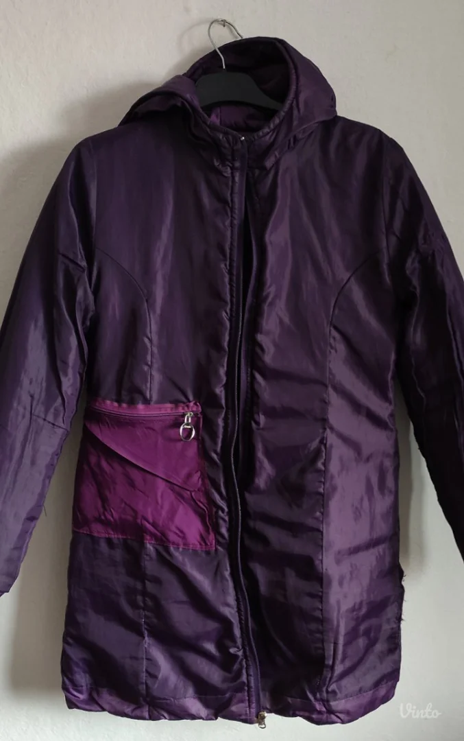 Ljubičasta JACKET® štepana jakna sa kapuljačom (M/S)