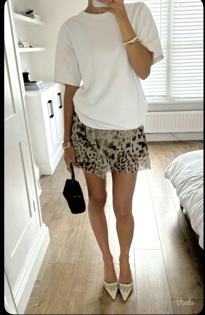 Shein leopard suknja