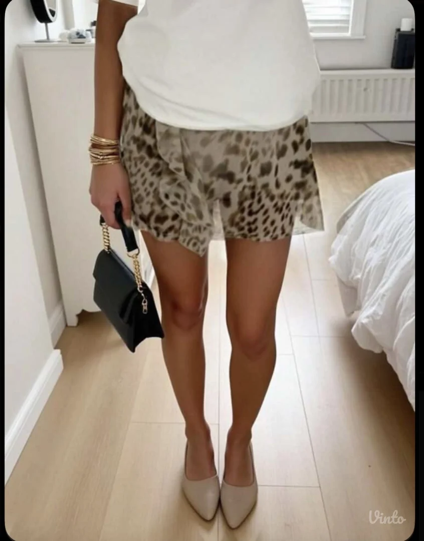Shein leopard suknja