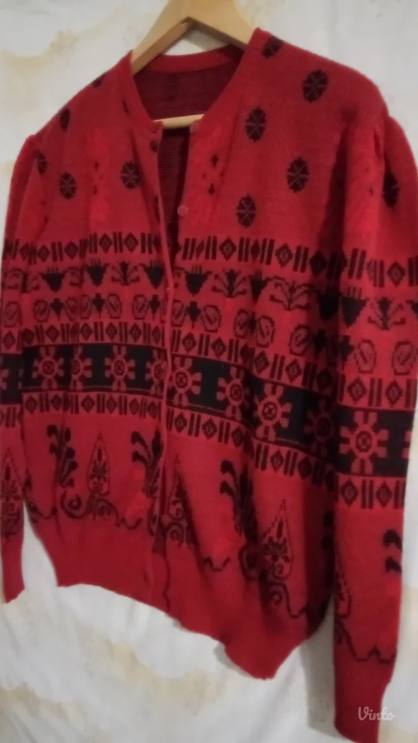 Vintage džemper na kopčanje