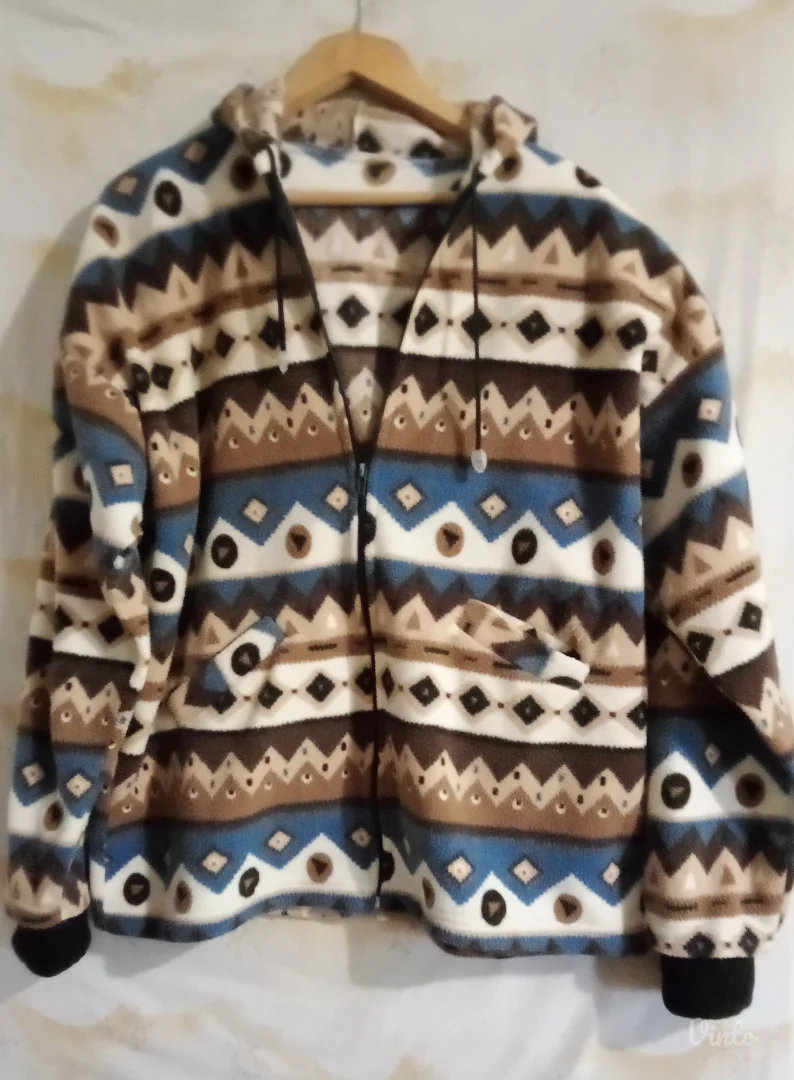 Ćebasti vintage duks jakna