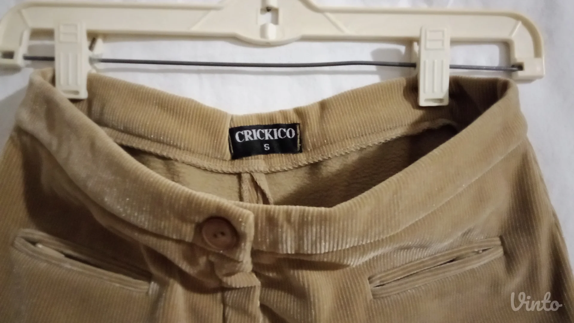 Nove - rebraste somot pantalone