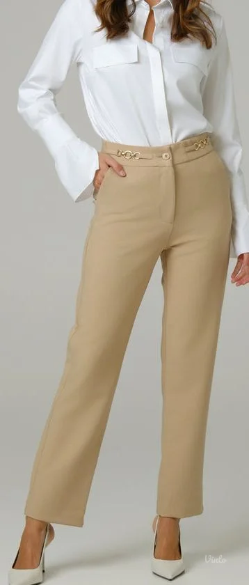 Krem letnje pantalone