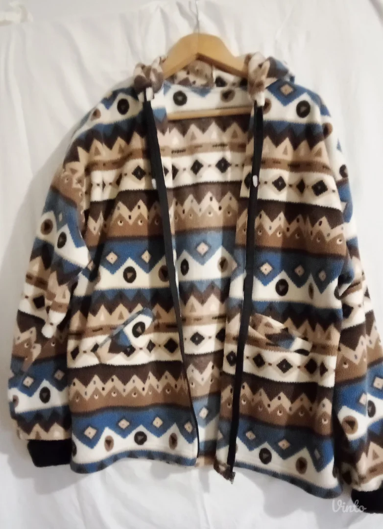 Ćebasti vintage duks jakna