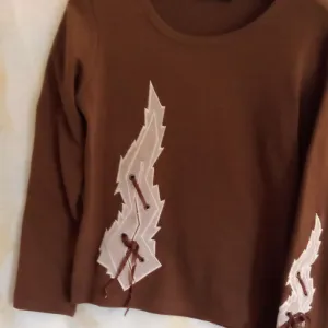 Braon majica dugi rukav