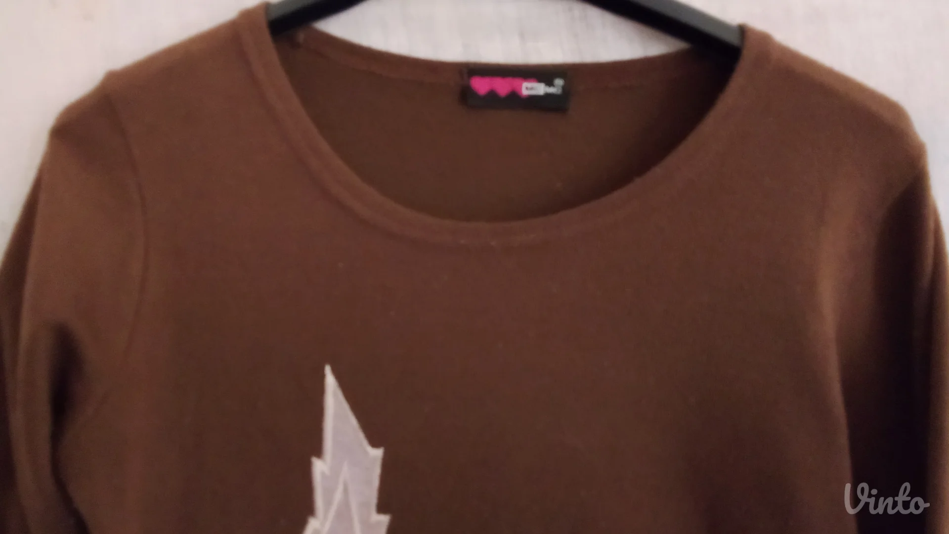 Braon majica dugi rukav