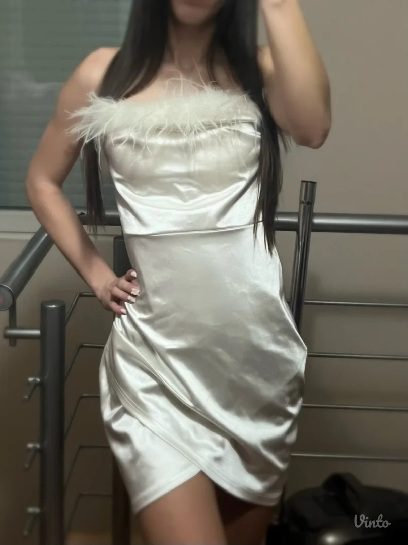 Saten haljina uni. NOVA!