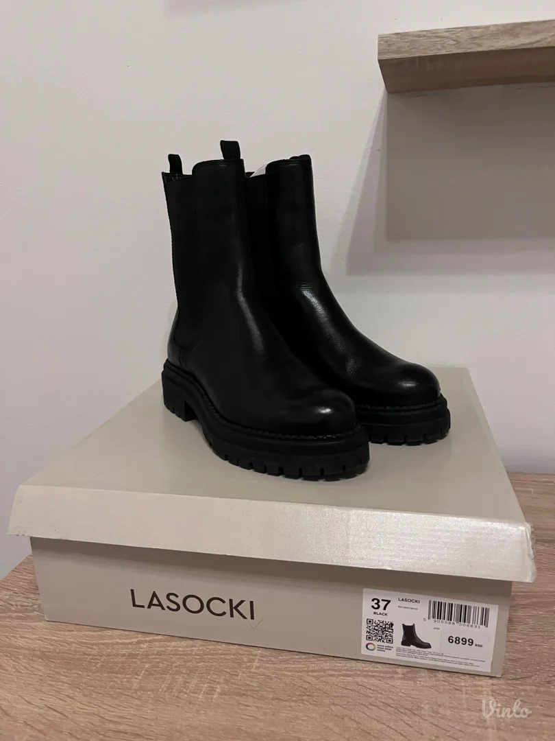 Crne kozne cizme / 37 / CCC