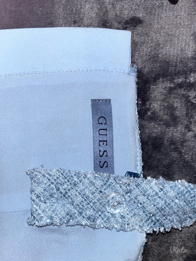 Guess - plavi corset / krop top