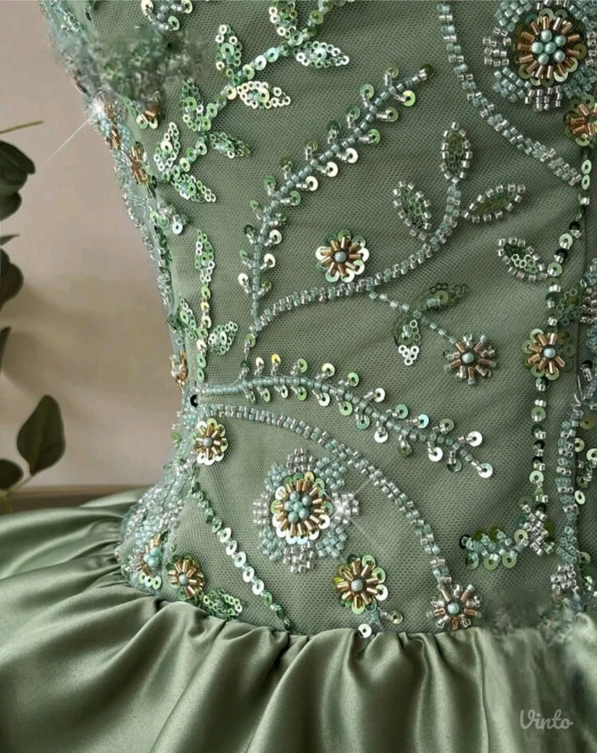 Zelena elegantna,svecana haljina