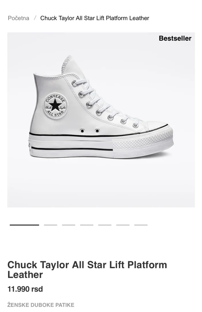 converse patike platform
