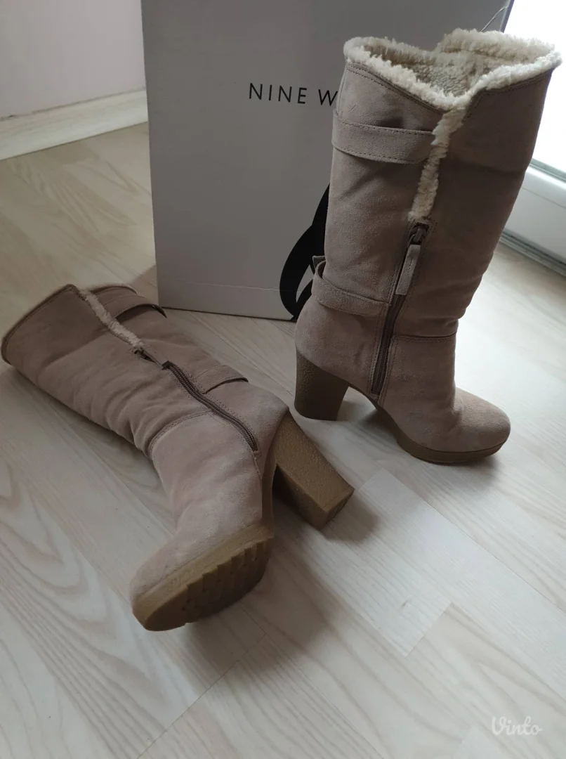 Nine west kozne cizme sa krznom