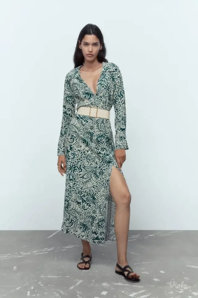 Zara haljina sa kaisem NOVO