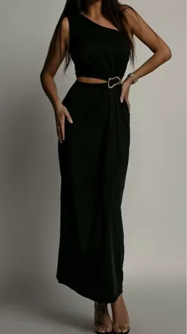 Crna elegantna haljina S