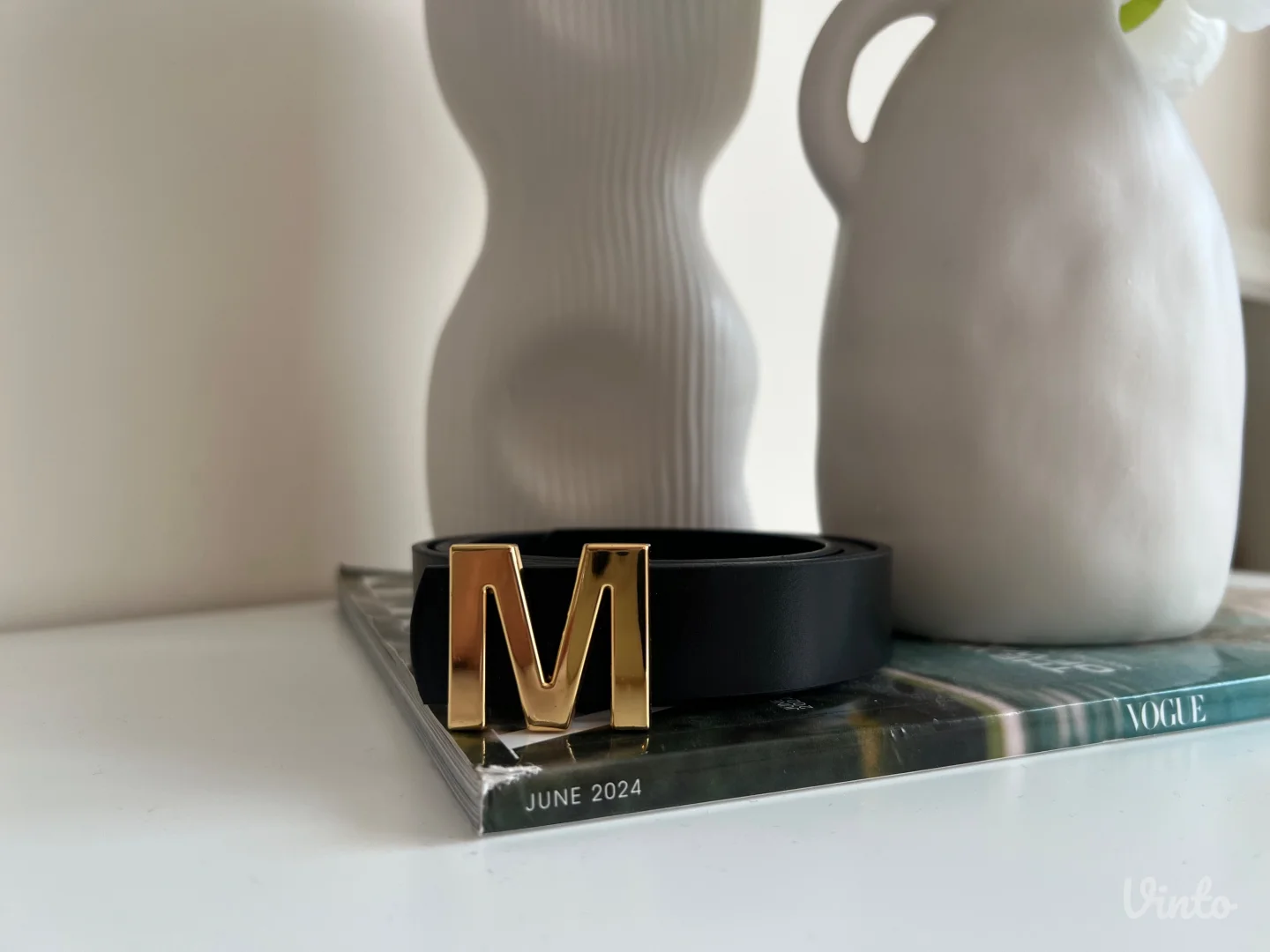 Mona - Crni kožni kaiš